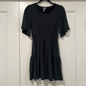 Francescas Alya Women's Crewneck Short Sleeeve Mini‎ Dress Black Size XS